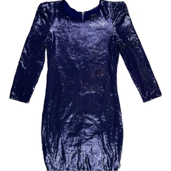 NWOT Navy blue Sequence dress - Picture 1 of 4
